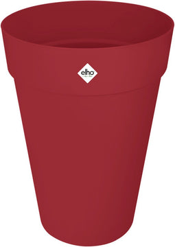 Elho Loft Urban Rond Hoog 35 - Bloempot voor Buiten - Ø 33.5 x H 45.3 cm - Theater rood