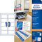 VISITEKAART AVERY C32010-25 85X54MM 185GR 250STUKS
