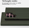 Accezz Hoesje Geschikt voor Samsung Galaxy S22 Ultra Hoesje Met Pasjeshouder - Accezz Premium Leather Slim Bookcase - Groen