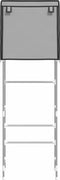 vidaXL - Toiletrek - 2-laags - 56x30x170 - cm - ijzer - grijs