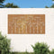 vidaXL - Wanddecoratie - tuin - bloemenontwerp - 105x55 - cm - cortenstaal