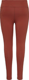 Only Play ONPJAMA HW MESH TRAIN TIGHTS - Dames Sportlegging met Strepen - Koraalrood