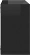 vidaXL - Wandschappen - kubus - 2 - st - 26x15x26 - cm - hoogglans - zwart