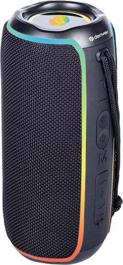 Denver BTV222NRB - Bluetooth Speaker - Draadloos - IPX6 Waterdicht - Lichteffecten - Zwart