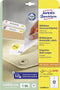Avery Afneembare Etiketten, wit, 99,1 x 42,3 mm, afneembaar