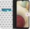 iMoshion Hoesje Geschikt voor Samsung Galaxy A12 Hoesje Met Pasjeshouder - iMoshion Design Softcase Bookcase - Wit / Zwart / Hearts Allover White