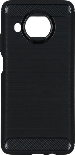 Hoesje Siliconen Geschikt voor Xiaomi Mi 10T Lite - Brushed Backcover - Zwart