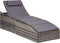 vidaXL - Ligbed - met - kussen - poly - rattan - grijs