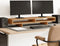 vidaXL - Monitorstandaard - 100x27x15 - cm - bewerkt - hout - artisanaal - eiken