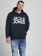 JACK&JONES PLUS JJECORP LOGO SWEAT HOOD NOOS - Heren Hoodie - Geborstelde stof - Maat EU3XL US1XL