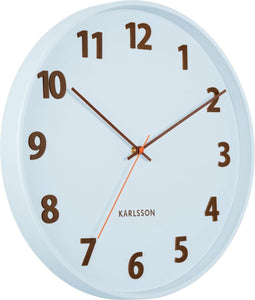 Karlsson Wandklok Summertime - Blauw - Ø40cm - Wandklok Modern
