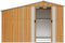 vidaXL - Tuinschuur - 277x192,5x179 - cm - gegalvaniseerd - staal - lichtbruin