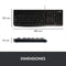 Logitech K120 - Qwerty Toetsenbord USB - Morsbestendig - Zwart