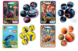 Knikkermix Ocean 20+1 - Zeedieren - 4 soorten