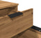 vidaXL - Dossierkast - verrijdbaar - 45x38x54 - cm - hout - artisanaal - eikenkleur