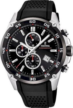 Festina F20330/5 - Polshorloge - Chronograaf - Staal - Ø 47mm - Zilverkleurig