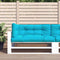vidaXL - Palletkussens - 3 - st - stof - turquoise