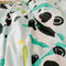 Dekbedovertrek set HappyFriday Moshi Moshi Panda Garden Blue Blauw Bed van 80/90 2 Onderdelen
