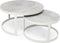 Stalux Salontafelset 'Saar' rond 80 en 60cm, kleur wit / beton