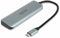 Dicota D32061 - USB Hub - 4 poorten USB Type-C en USB 4 - Zilver