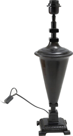 PTMD Adara Tafellamp - H47 x Ø16 cm - Aluminium - Zwart