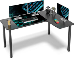 Eureka Ergonomic - L60 Gaming Bureau - Zwart - Rechts