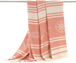 Strandhanddoek Alexandra House Living Maca Koraal 125 x 180 cm