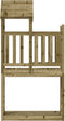 vidaXL Speeltoren met klimwand 53x110x214 cm geïmpregneerd grenenhout
