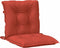 vidaXL - Stoelkussens - 6 - st - lage - rug - 100x50x7 - cm - stof - gemêleerd - rood
