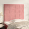 vidaXL - Hoofdborden - 2 - st - 90x5x78/88 - cm - fluweel - roze