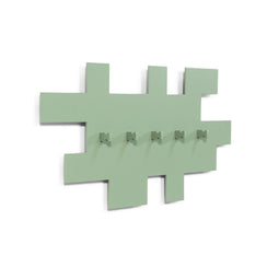TETROMINO Kapstok - Modulaire wandkapstok - Speelse Tetris inspiratie - Dusty Green