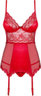 Obsessive - Lovica Korset & String Rood S/M