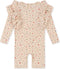 Konges slojd Manuca frill onesie playsuit / Zwempak - Multi hearts - Maat 12 maand