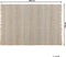 DORTYOL - Laagpolig vloerkleed - Beige - 140 x 200 cm - Katoen