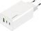 Mobiparts GaN Oplader - USB-Cx2/USB-A - PD 3.0/QC 65W - Wit