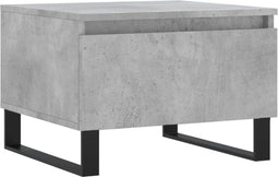 vidaXL - Salontafel - 50x46x35 - cm - bewerkt - hout - betongrijs