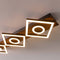 Brilliant Maureen - Plafondlamp - Dimbare LED 88cm - Zwart met Hout