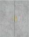 vidaXL - Wandkast - 69,5x34x90 - cm - betongrijs