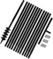 vidaXL - Grondboor - met - handvat - 180 - mm - en - verlengstukken - 5 - m - (staal)