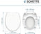 SCHÜTTE WC-Bril 82300 WHITE - Duroplast - Soft Close - Afklikbaar - RVS-Scharnieren - Belastbaar tot 175 kg - Gelakt - Wit