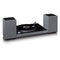 Lenco Hifi Speaker - Boekenplank speakers met Bluetooth - 80W - 2 stuks - Stereo set - SPB-240BKGY - Zwart/Grijs