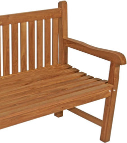 EazyLife Tuinbank - Teak houten tuinbank 150 cm - Geschikt voor 3 personen - Bruin