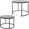 H&S - Collection - Bijzettafelset - 2 - st - zwart