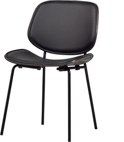 BePureHome Close In Eetkamerstoel - Hout - Zwart - 80x49x57