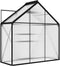 vidaXL - Tuinkas - 1,33 - m² - aluminium - antracietkleurig