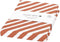 Studio Ditte Hoeslaken Strepen 90x200cm - Roestbruin