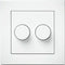 DUO Dimmer Afdekplaat | Helderwit | ION INDUSTRIES