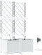 vidaXL - Tuinplantenbakken - met - Water - Irrigatiesysteem - - - 2 - stuks - - - Wit