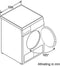 Bosch WTE84104NL - Condensdroger - 7 kg - Geluidsniveau 66 dB