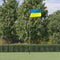 vidaXL - Vlag - met - vlaggenmast - Oekraïne - 5,55 - m - aluminium